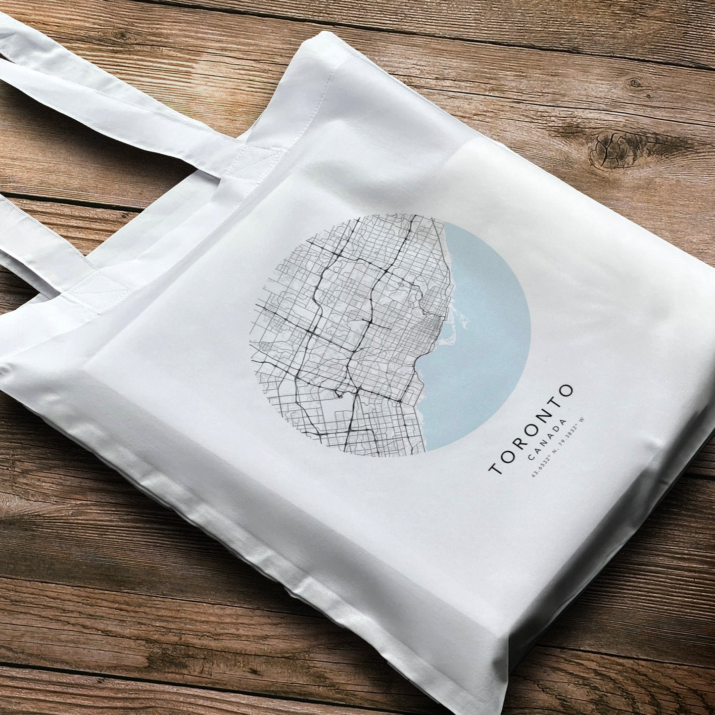 Toronto Personalised City Map Tote Bag