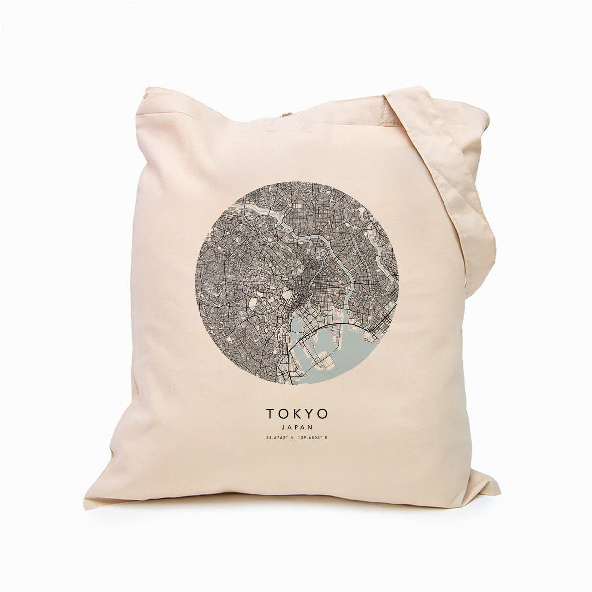 Tokyo Personalised Custom Map Tote Bag | Japan Travel Gift