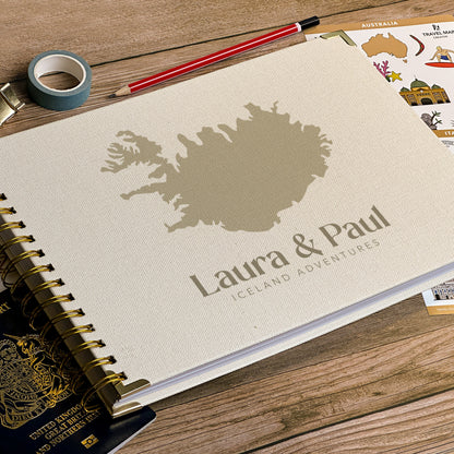 Iceland Personalized Travel Scrapbook/Photo Album