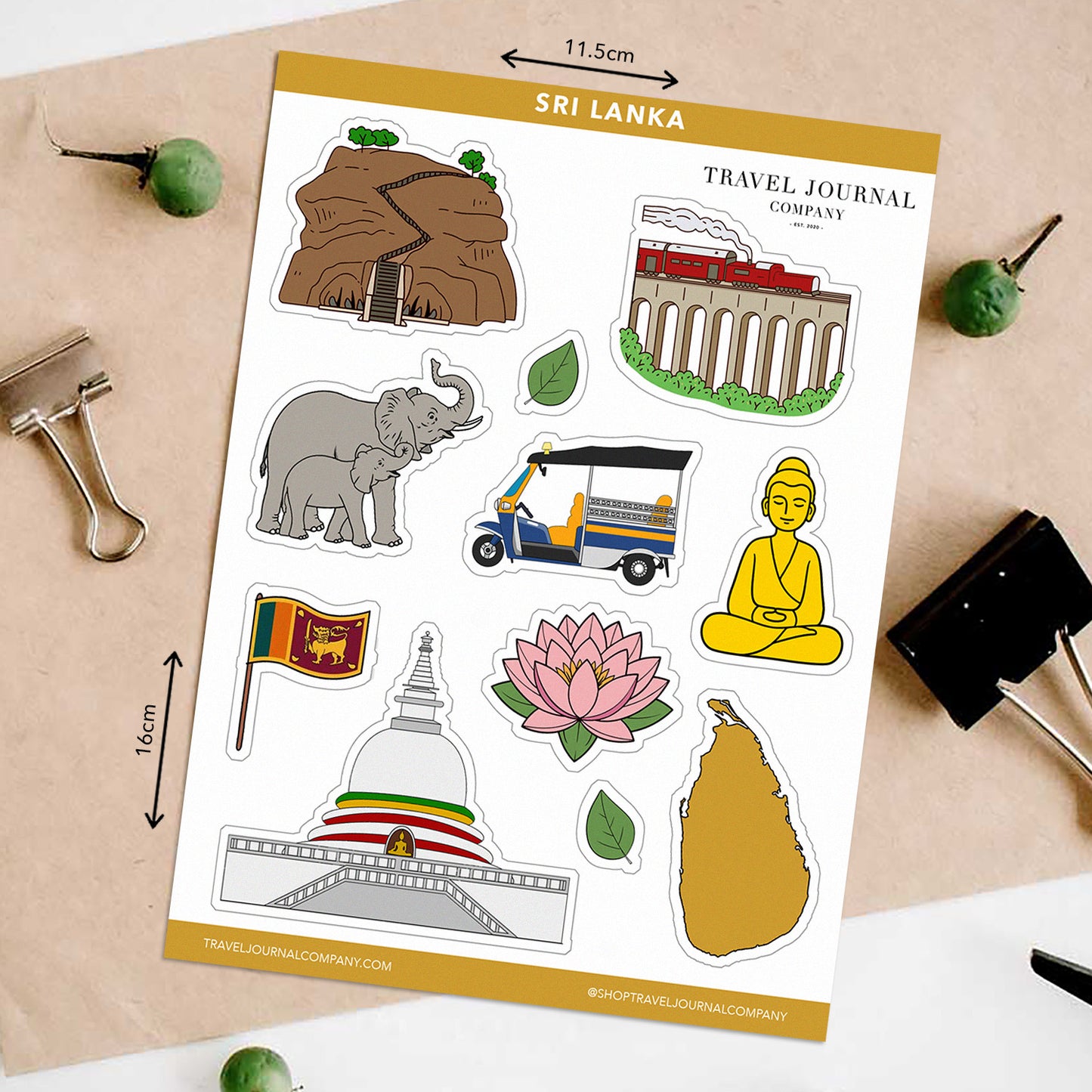 Sri Lanka Travel Stickers