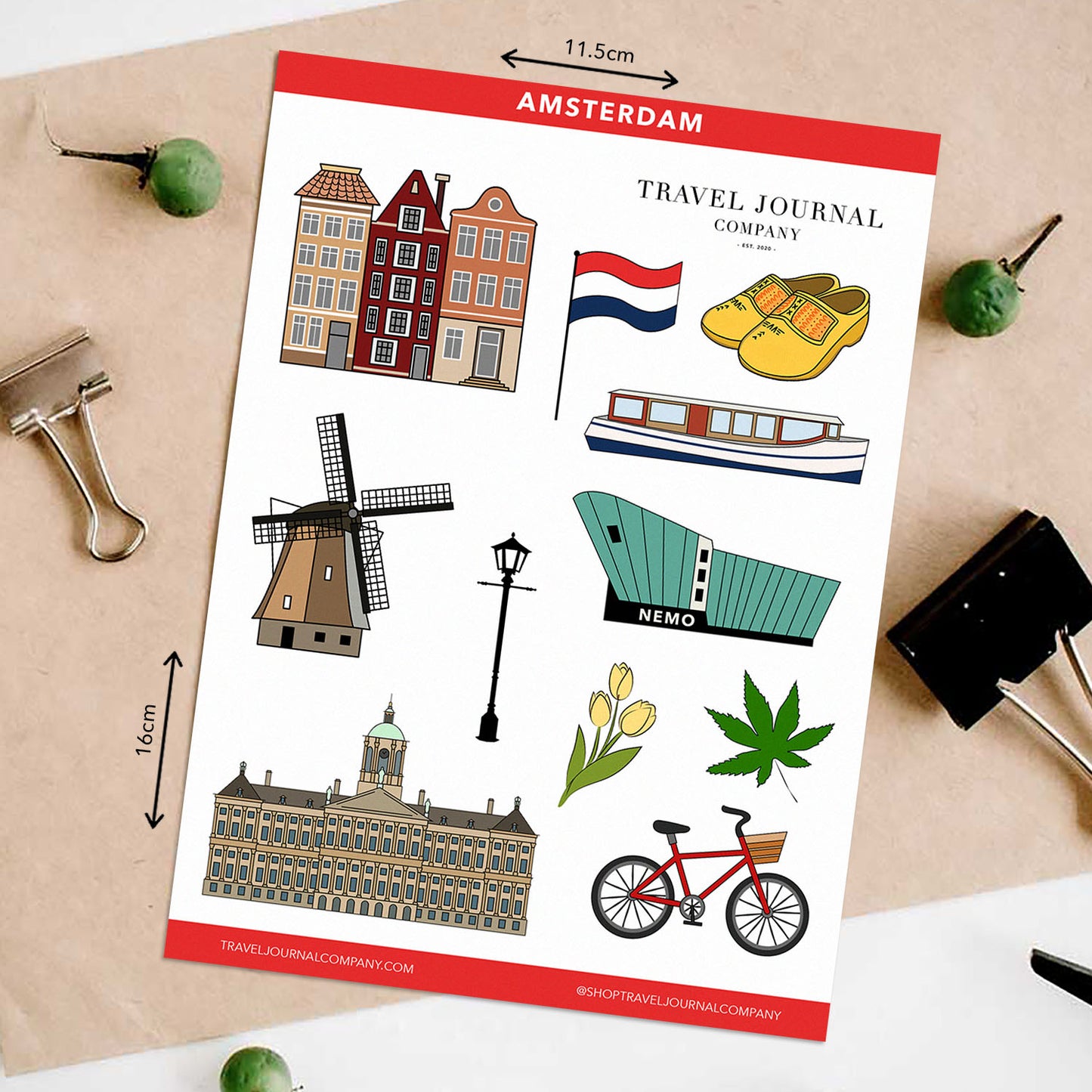 Amsterdam Travel Stickers