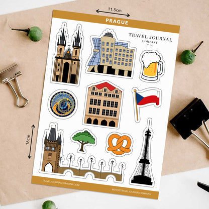 Prague Travel Stickers
