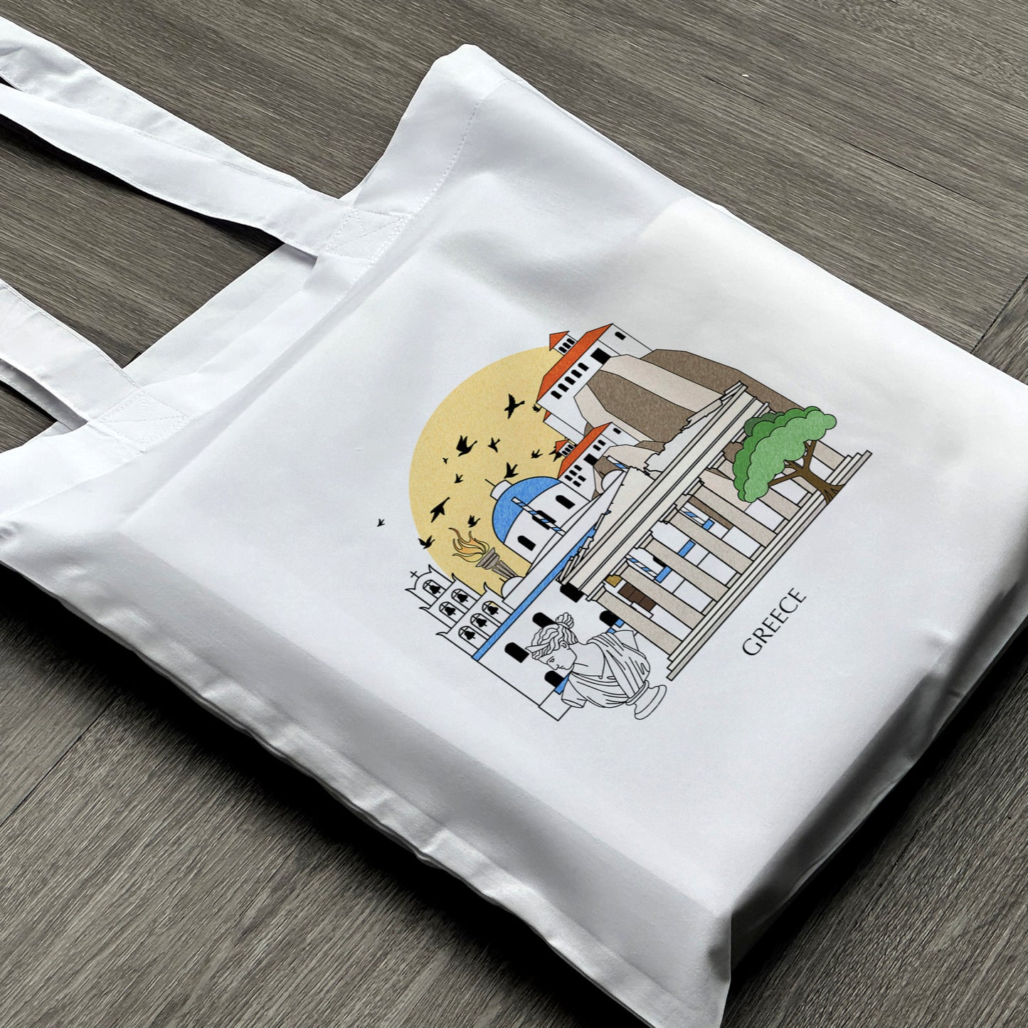 Greece Personalised Tote Bag