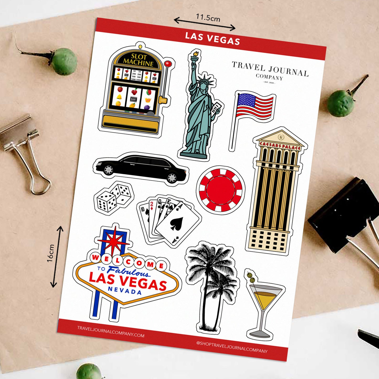 Las Vegas Travel Stickers