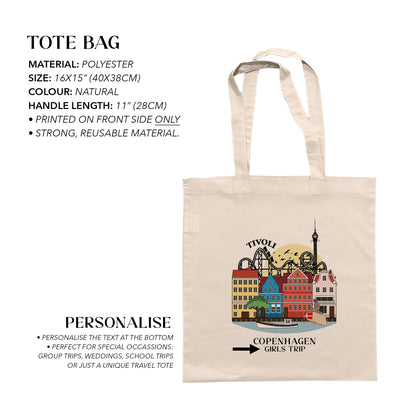 Copenhagen Personalized Tote Bag