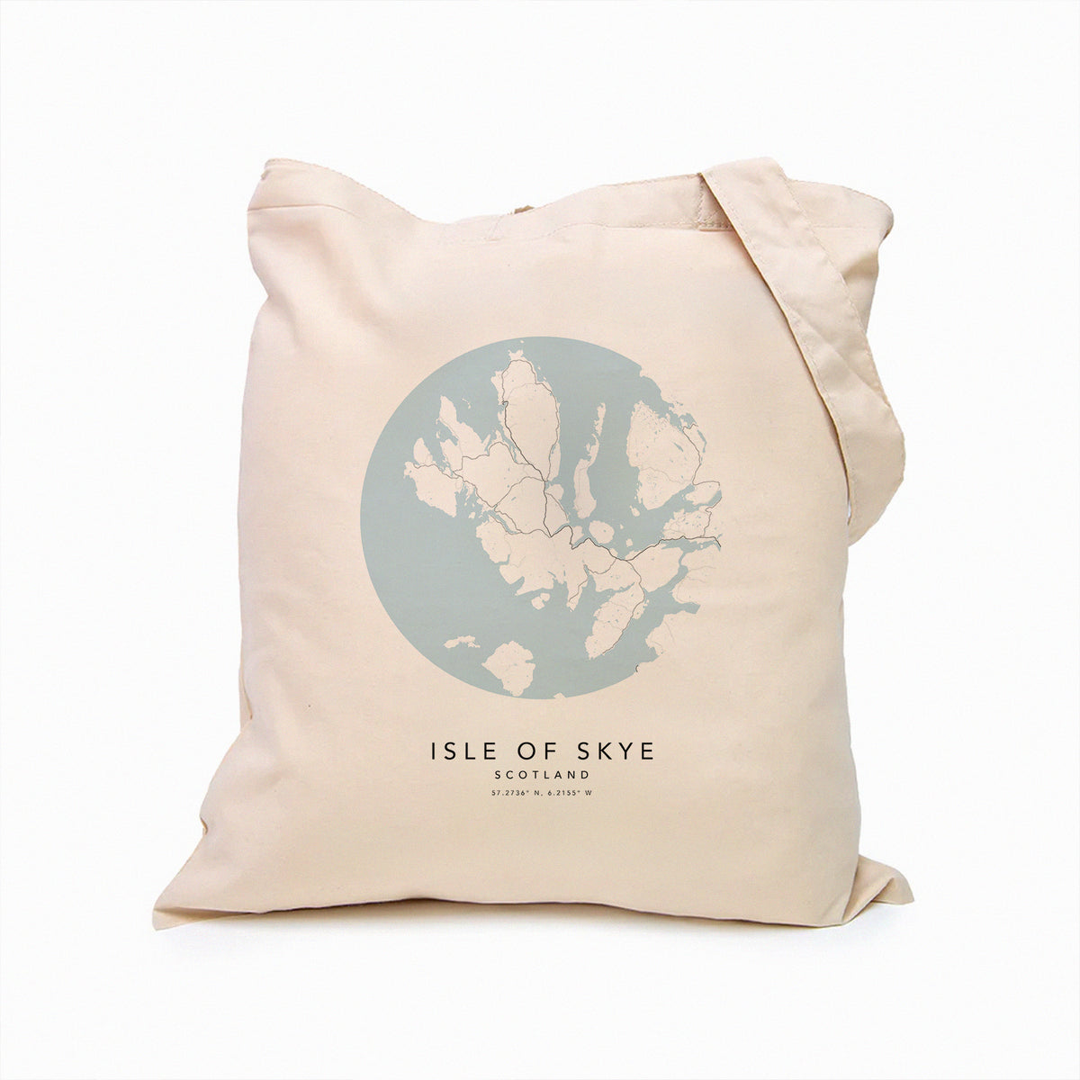 Isle of Skye Personalised Custom Map Tote Bag | Scotland Travel Gift