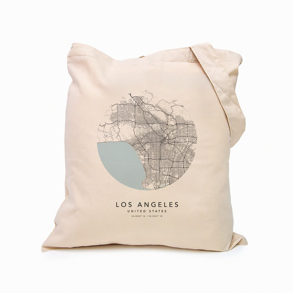 Los Angeles Personalised Custom Map Tote Bag | USA Travel Gift