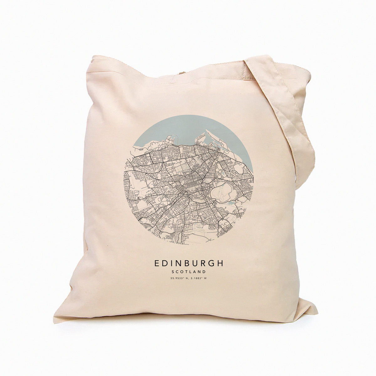 Edinburgh Personalised Custom Map Tote Bag | Scotland Travel Gift