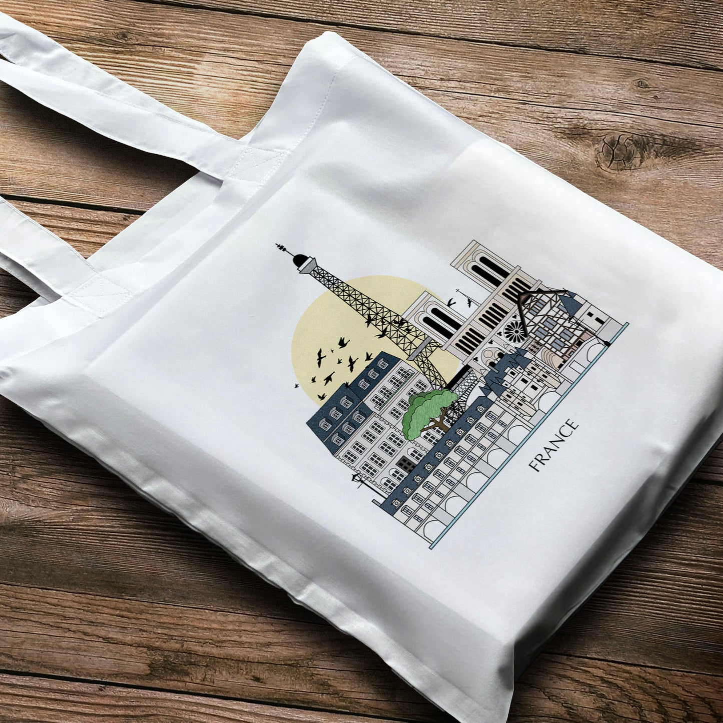 France Personalised Tote Bag