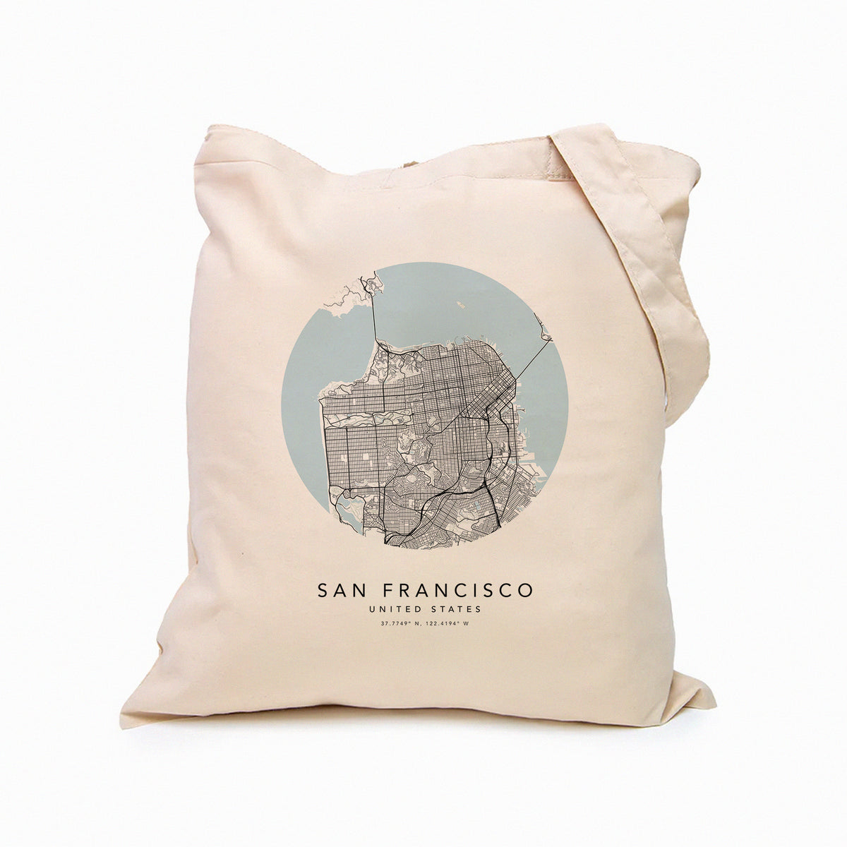 San Francisco Personalised Custom Map Tote Bag | USA Travel Gift