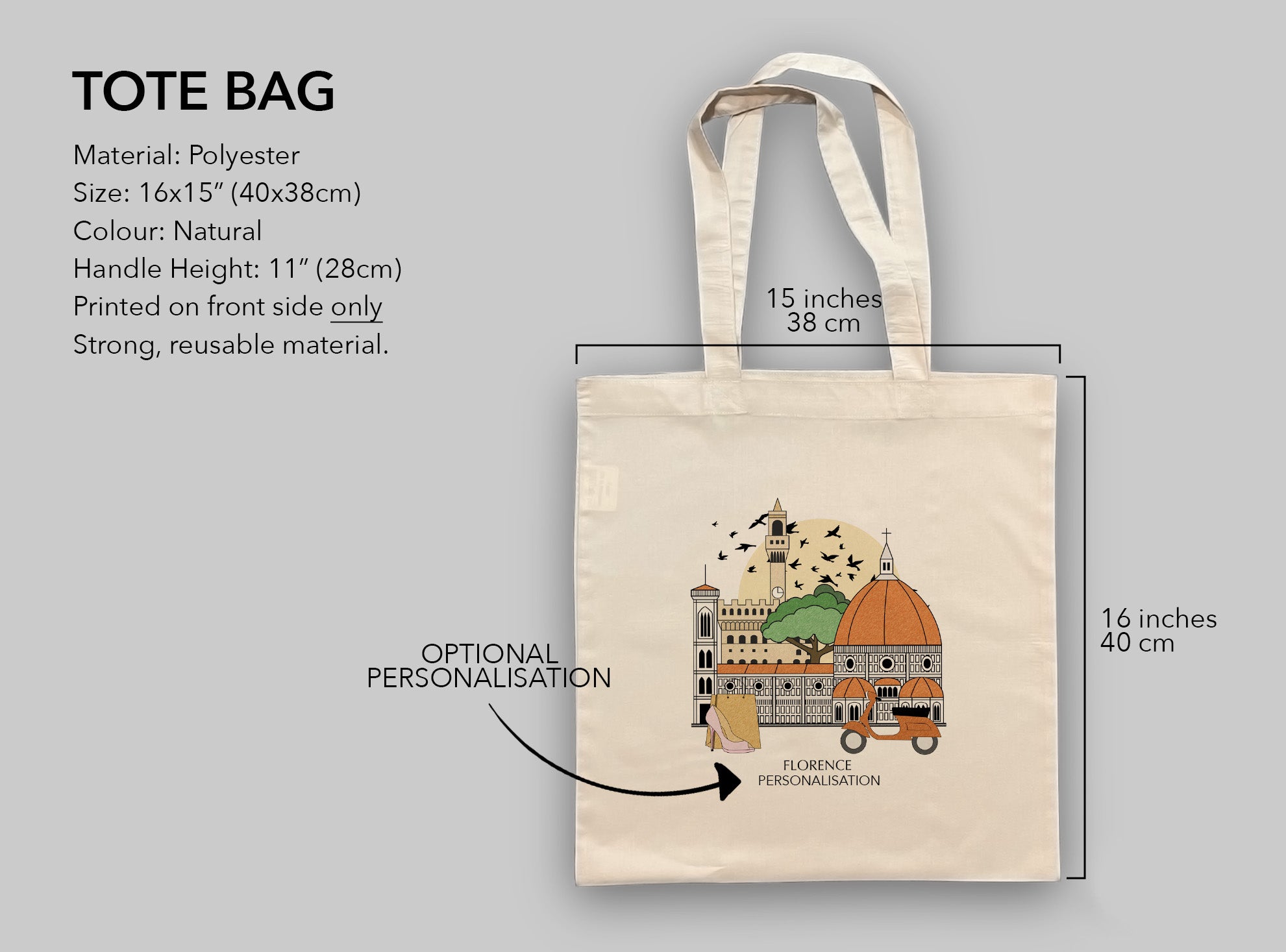 Tote bag outlet material