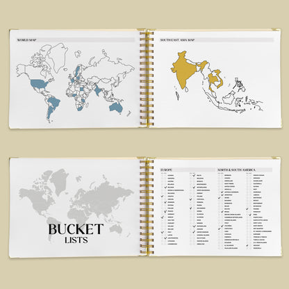 World Map XL Personalised Travel Journal