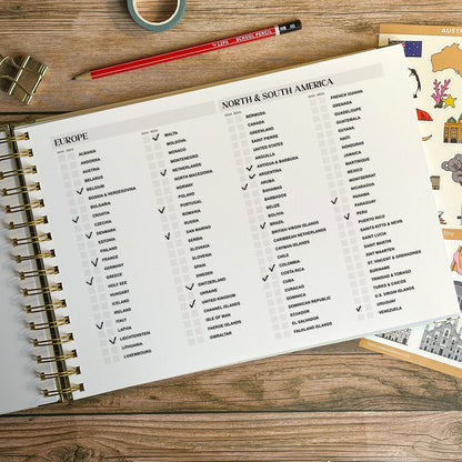 World Map XL Personalised Travel Journal