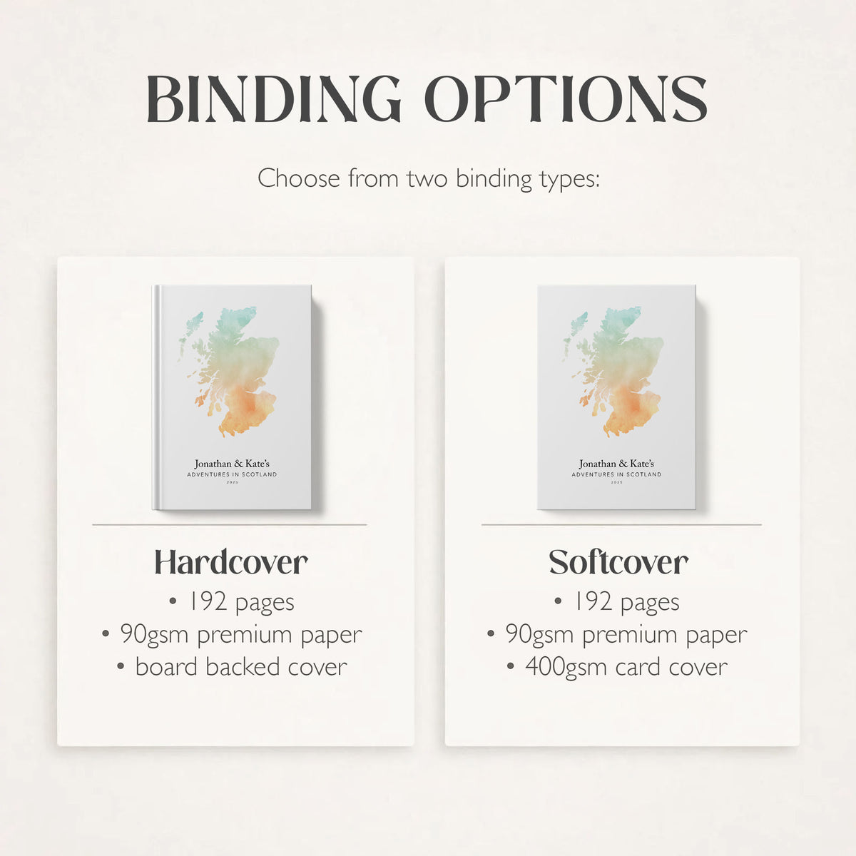 Scotland Personalised Travel Journal | Travel Map Diary, Planner & Bucket List Book