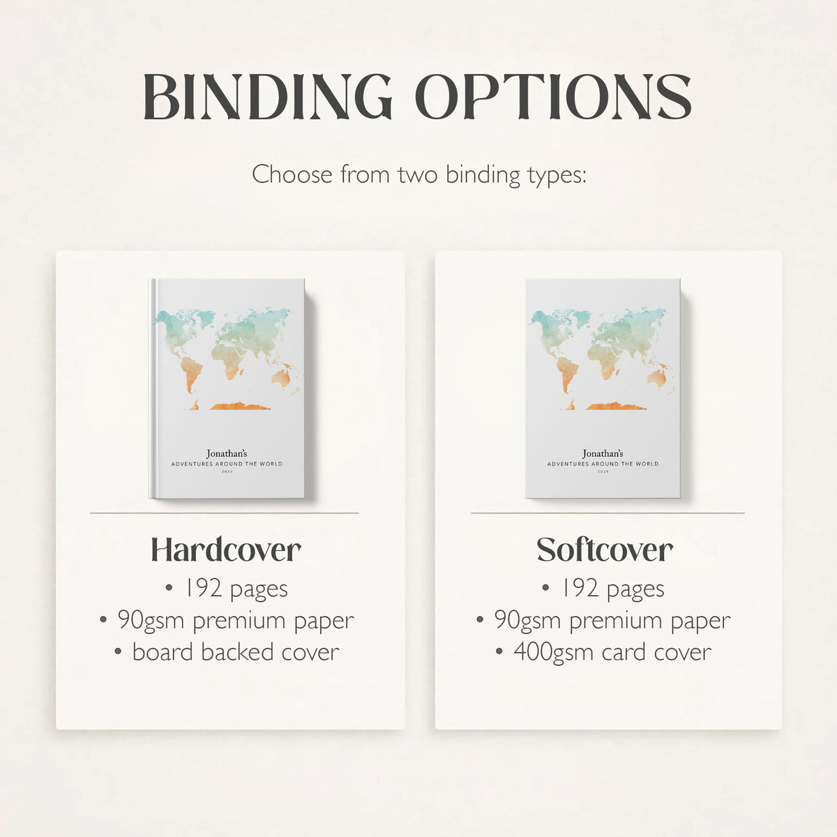 Custom World Map Personalised Travel Journal | Travel Map Diary, Planner & Bucket List Book
