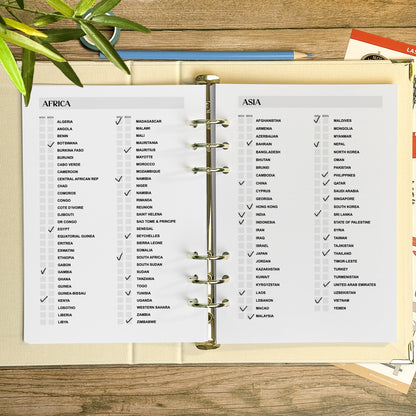 Personalised Travel Journal Binder | Toile