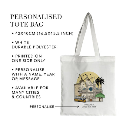 Palma de Mallorca Personalised Tote Bag