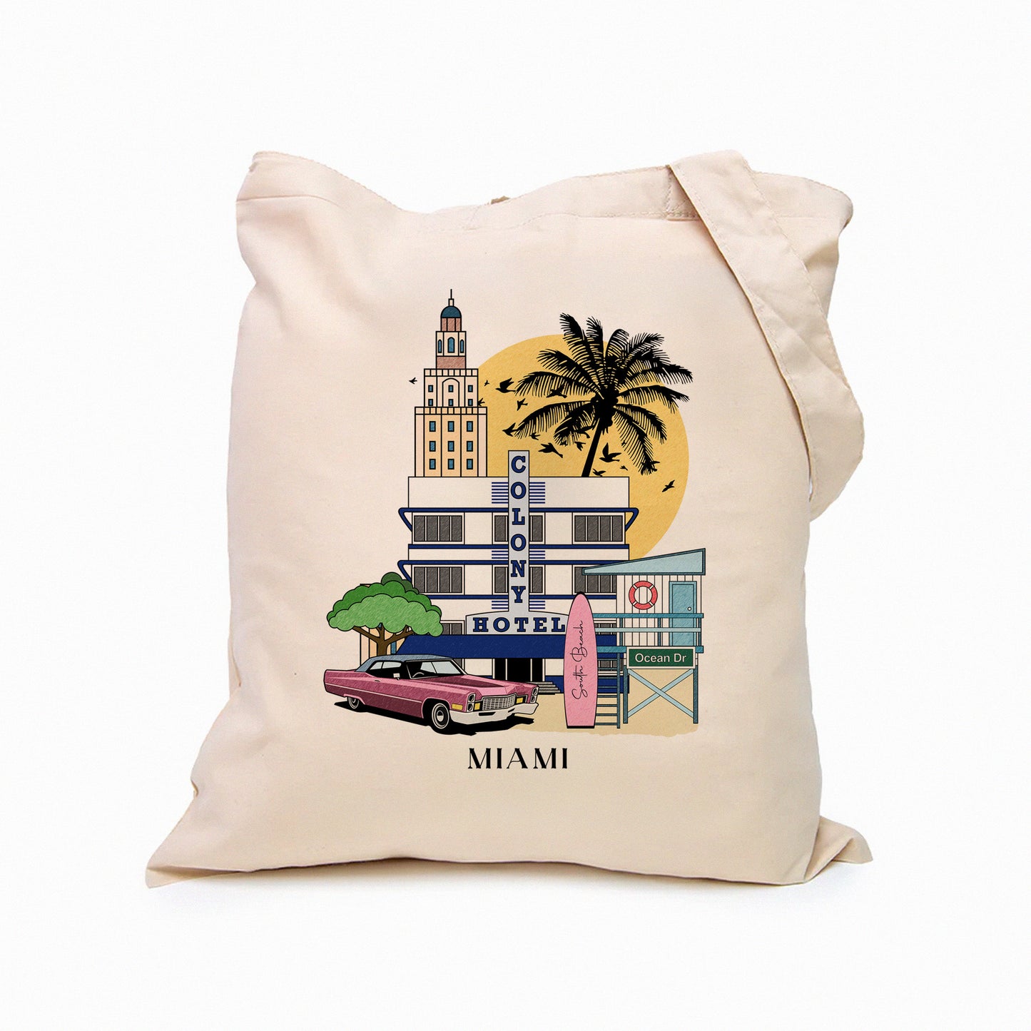 Miami Personalized Tote Bag