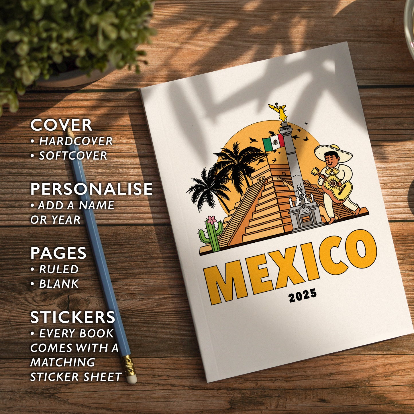 Mexico Notebook Illustrated Travel Journal Series