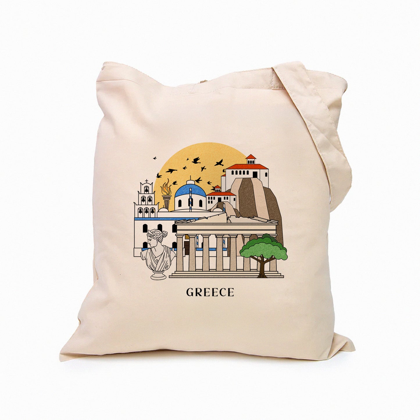 Greece Personalized Tote Bag