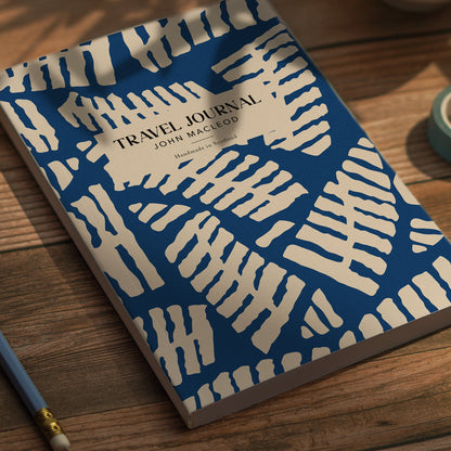 Personalised Travel Journal | Blue