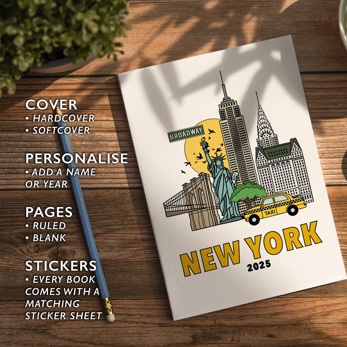 New York Notebook Illustrated Travel Journal Series