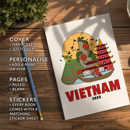Vietnam Notebook Illustrated Travel Journal Series