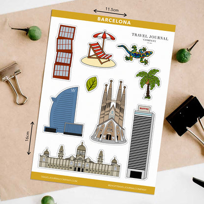 Barcelona Travel Stickers