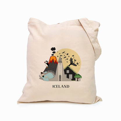 Iceland Personalized Tote Bag