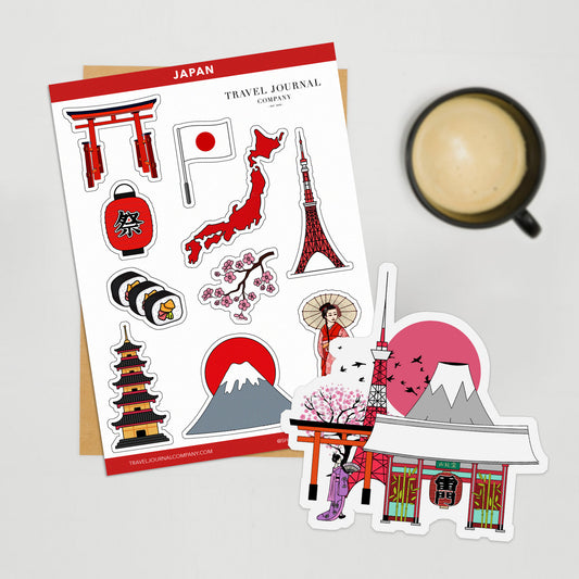 Japan Travel Stickers