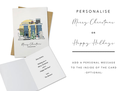 Singapore Personalised Christmas/Holiday Greeting Card