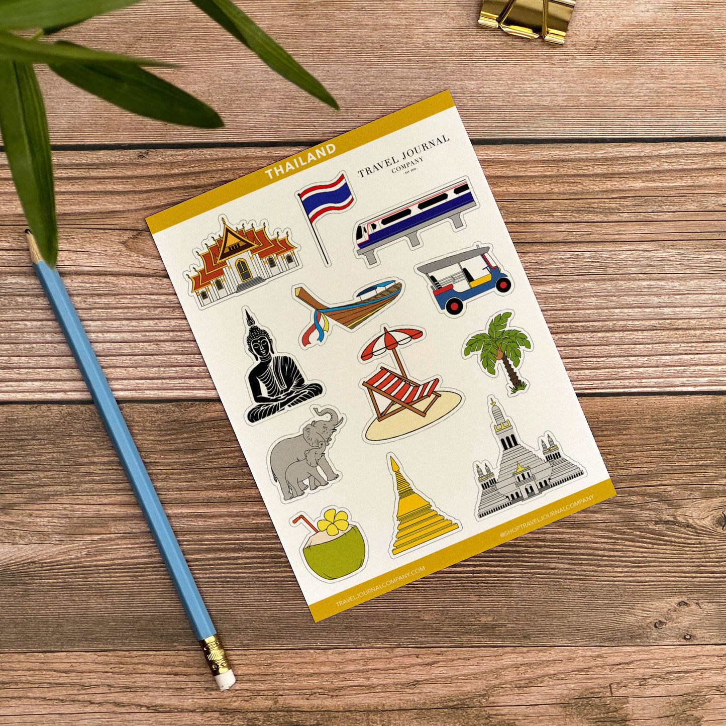 Thailand Notebook Illustrated Travel Journal Series