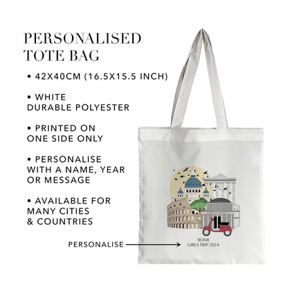 Rome Italy Personalised Tote Bag