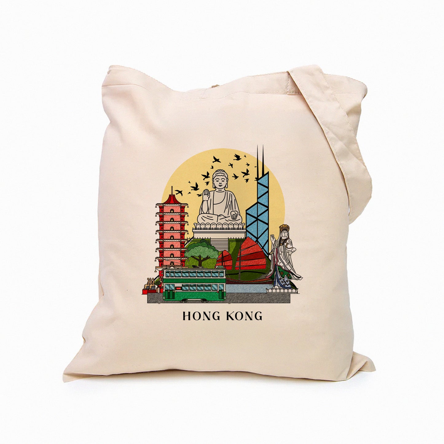 Hong Kong Personalized Tote Bag