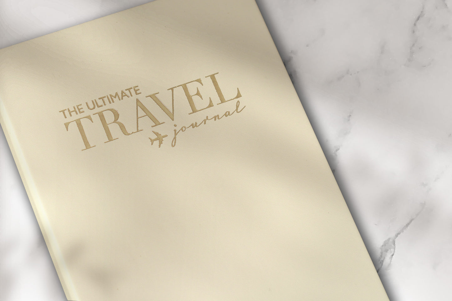 Ultimate Travel Journal Binder - Faux Leather Cream