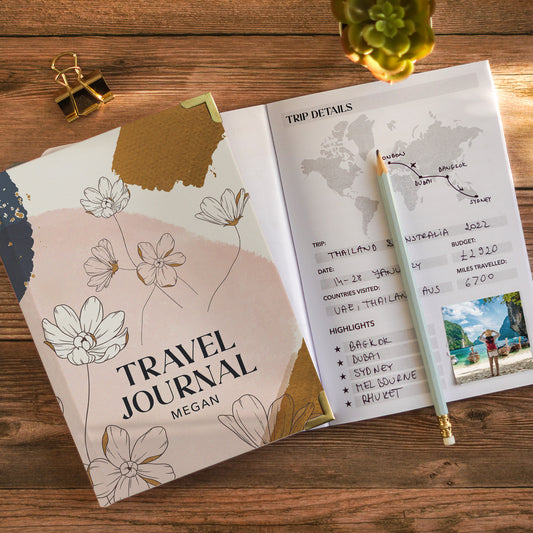 Personalised Deluxe Travel Journal
