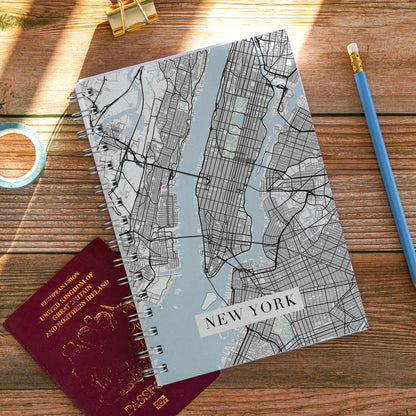 New York City Map Notebook Travel Journal