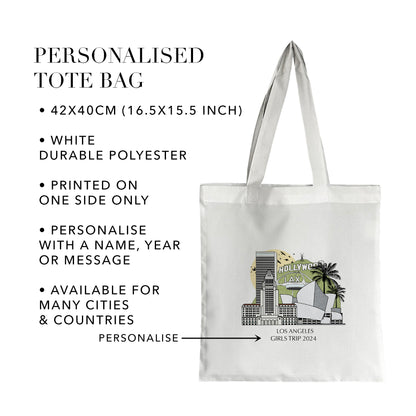 Los Angeles California Personalised Tote Bag