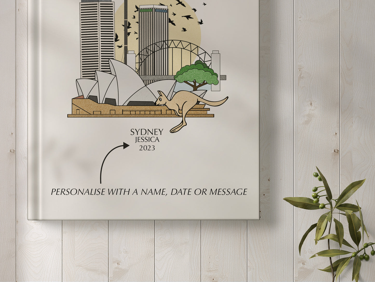 Sydney Personalised Illustrated Travel Journal/Notebook