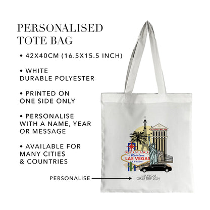 Las Vegas Personalised Tote Bag