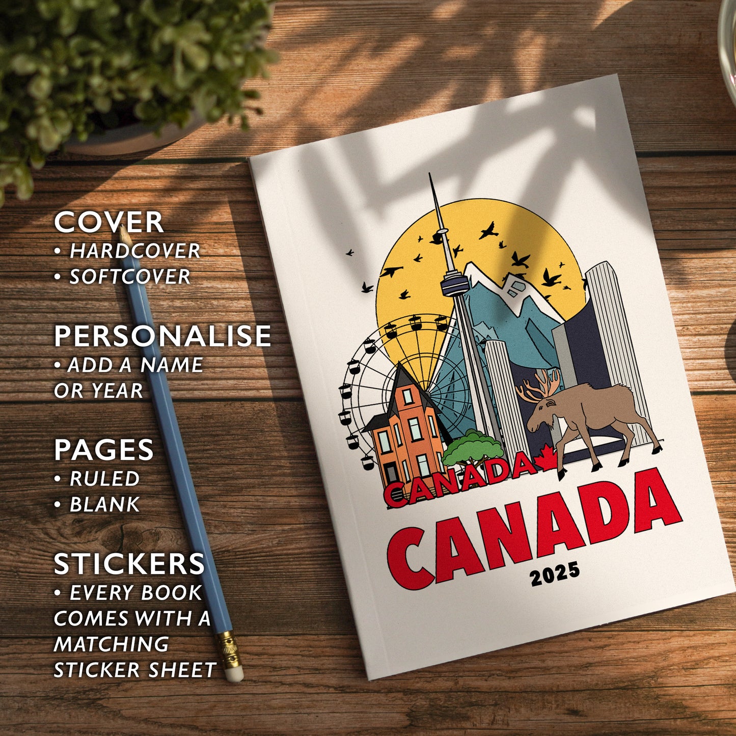 Canada Notebook Illustrated Travel Journal Series