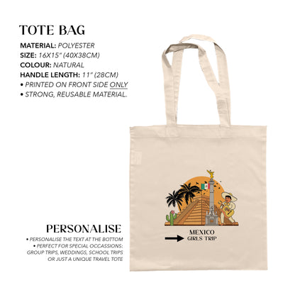 Mexico Personalized Tote Bag