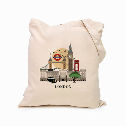 London Personalized Tote Bag