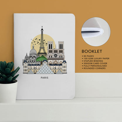 Prague - Paris - Vienna Personalised Travel Journal