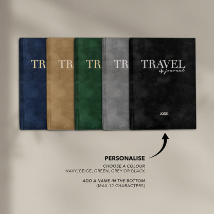 Luxury Velvet Personalised Travel Journal