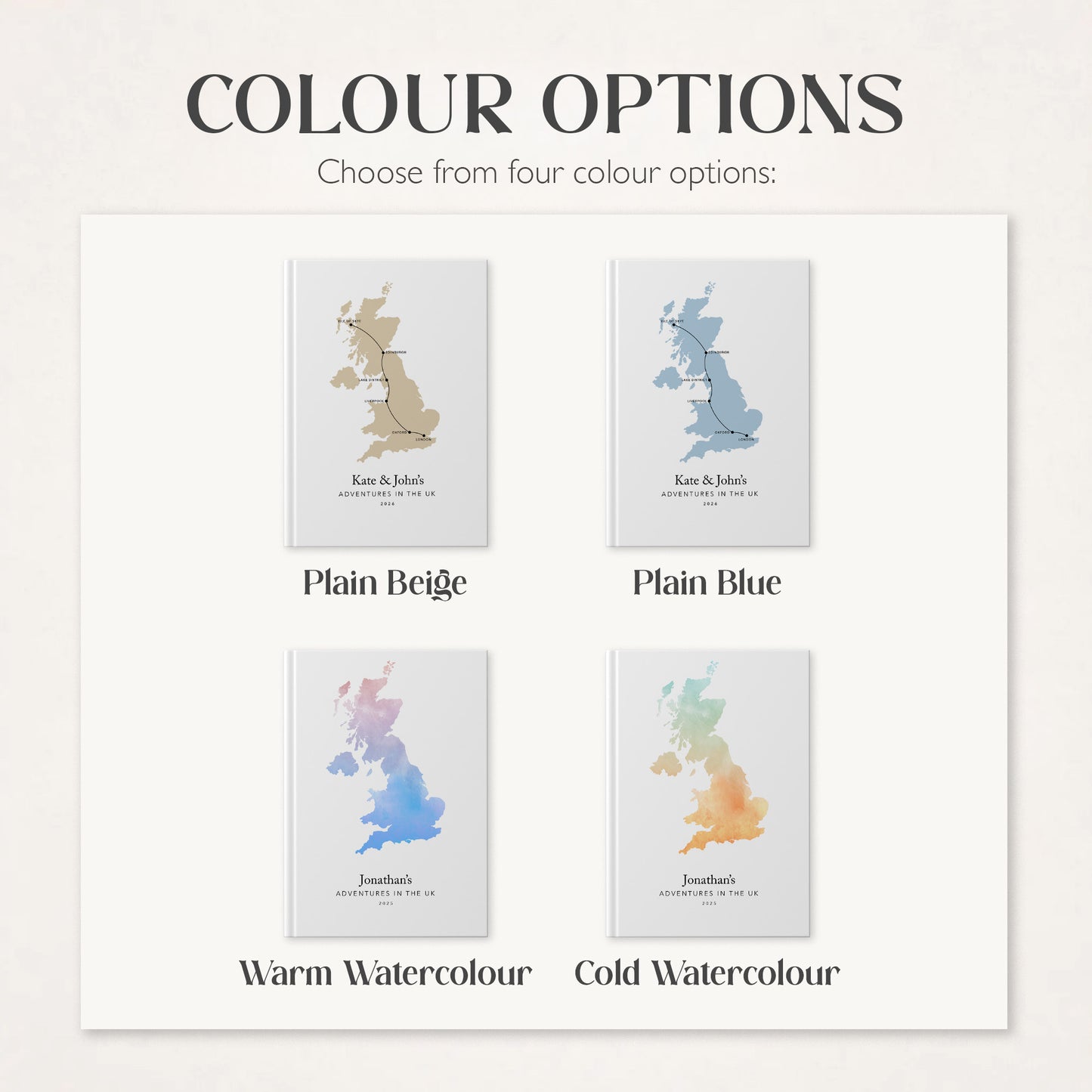 United Kingdom/England Personalised Travel Journal | Travel Map Diary, Planner & Bucket List Book