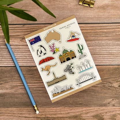 Australia Notebook Illustrated Travel Journal Series
