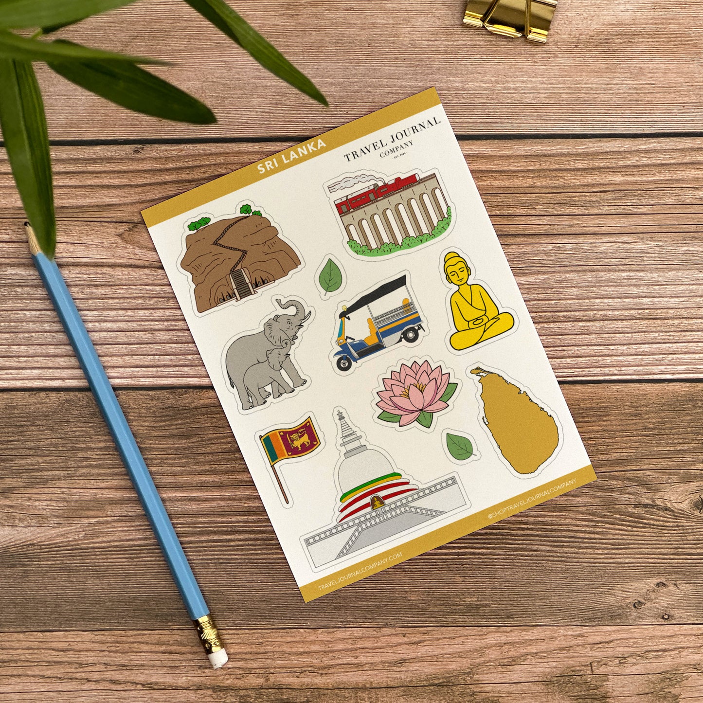 Sri Lanka Notebook Illustrated Travel Journal Series