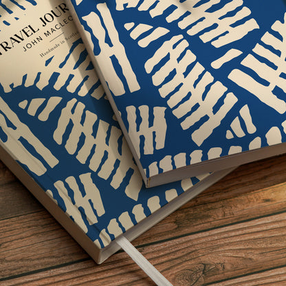 Personalised Travel Journal | Blue