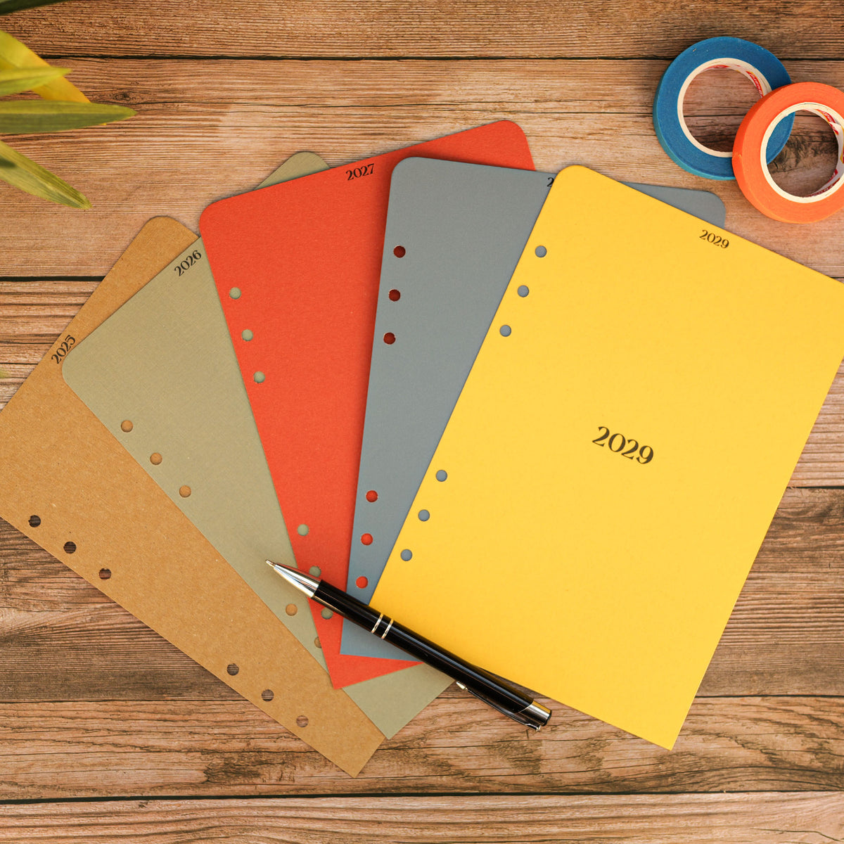 Yearly A5 Tab Dividers - Travel Journal Binder, Planner, Organiser Insert